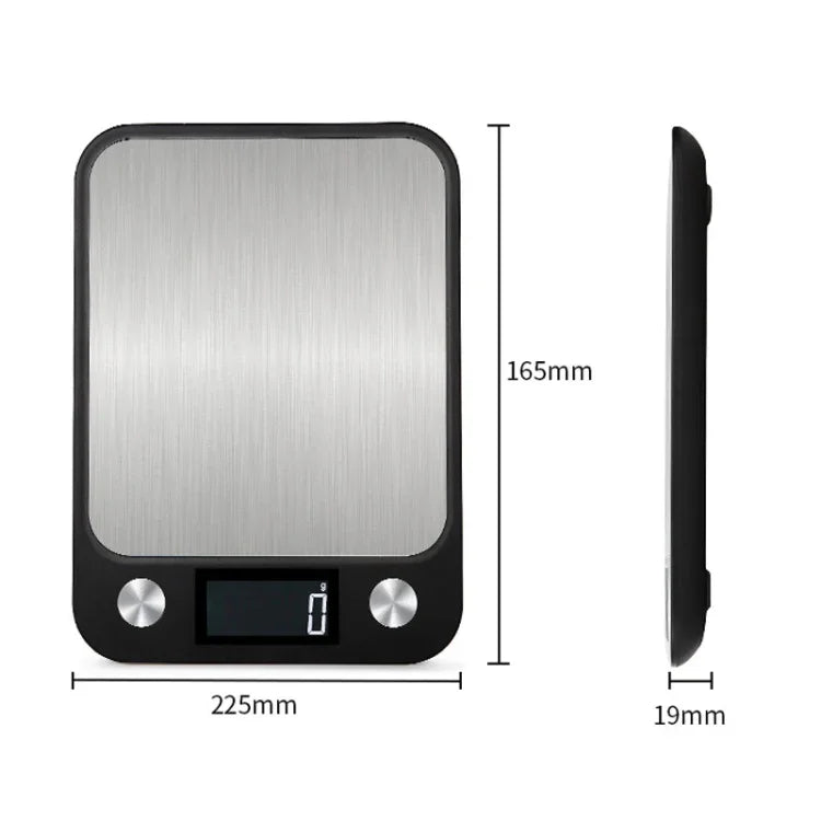 小型キッチン食品スケール ステンレス製電子キッチンスケール 5kg/1g（ブラック）、10kg/1g（ブラック）、5kg/1g（ホワイト）、10kg/1g（ホワイト）