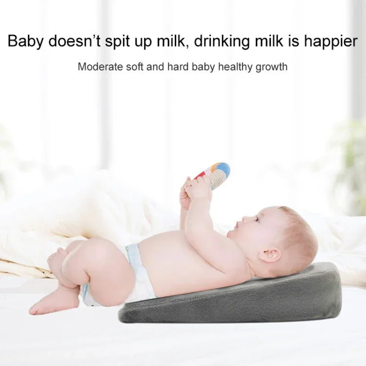 メモリーフォーム乳児用三角傾斜クッション 妊婦用新生児授乳枕、クリスタルソフトグレー、ダイヤモンドラティスホワイト、クリスタルソフトブラック