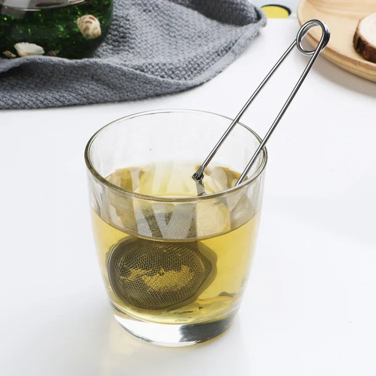 2個セット ステンレス製球形メッシュティーストレーナー コーヒー ハーブ スパイスフィルター ティーインフューザー、ステンレス製