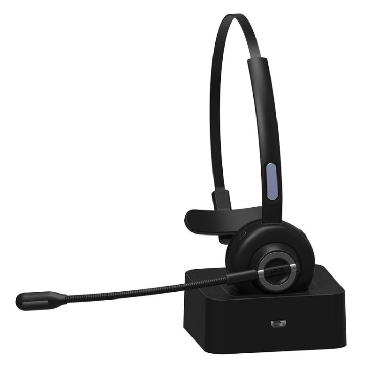 M97 Bluetooth 5.0 ヘッドセット モノラル Bluetoothイヤホン 充電ベース付き