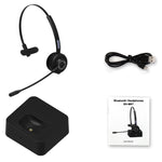 M97 Bluetooth 5.0 ヘッドセット モノラル Bluetoothイヤホン 充電ベース付き