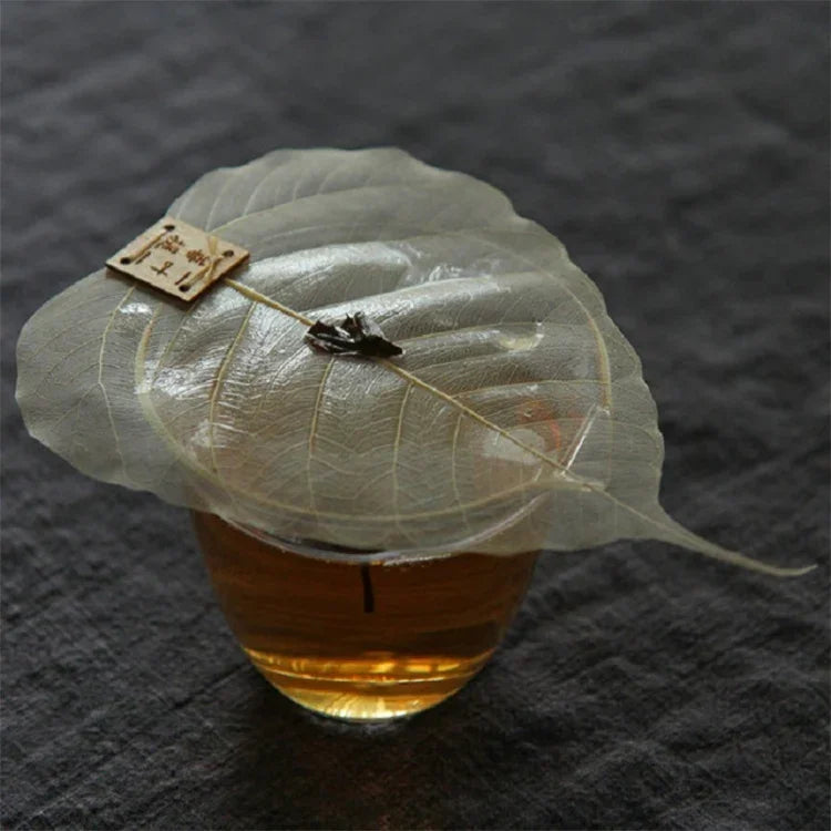 クリエイティブ個性派自然菩提樹の葉フィルター茶こし、菩提樹の葉