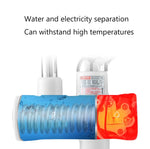 キッチン即熱電気温水蛇口 温水冷水ヒーター EUプラグ、ランプ表示下部給水口、ランプ表示側面給水口、ランプ表示漏電保護下部給水口、ランプ表示漏電保護側面給水口