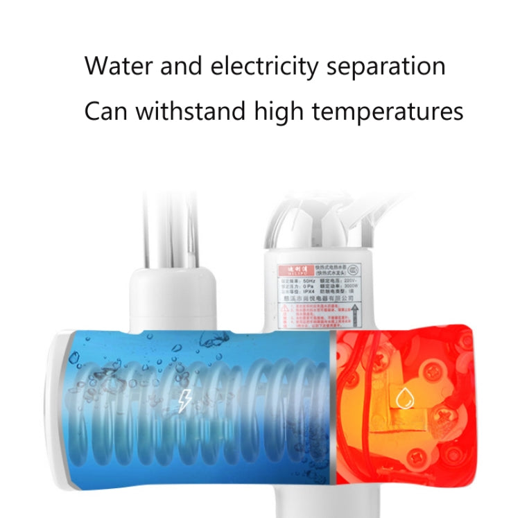 キッチン即熱電気温水蛇口 温水冷水ヒーター EUプラグ、ランプ表示下部給水口、ランプ表示側面給水口、ランプ表示漏電保護下部給水口、ランプ表示漏電保護側面給水口