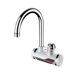 キッチン即熱電気温水蛇口 温水冷水ヒーター EUプラグ、ランプ表示下部給水口、ランプ表示側面給水口、ランプ表示漏電保護下部給水口、ランプ表示漏電保護側面給水口