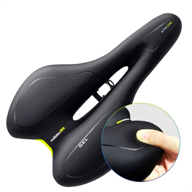 シリコン自転車サドル GEL マウンテンバイクサドル 自転車サドル、ブラックレッド、ブラックイエロー、ブラックブルー