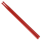 2本セット ドラムスティック ドラムキットアクセサリー ナイロンドラムスティック, イエロー, ライトブルー, ブラック, ライトグリーン, レッド, ネイビーブルー, ダークグリーン