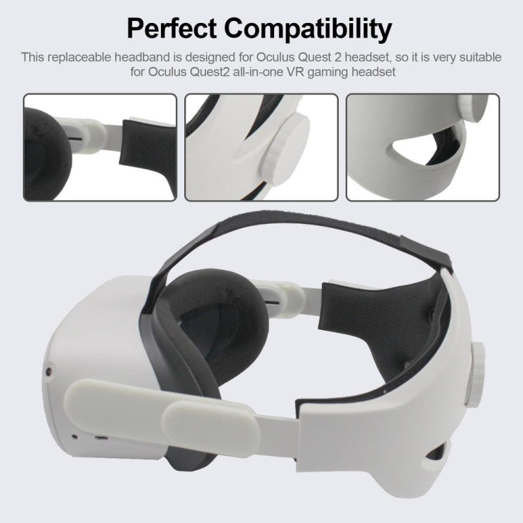 VR快適交換用ヘッドセット VRアクセサリー 減量ヘッドバンド、Oculus Quest 2用 減量ヘッドバンド