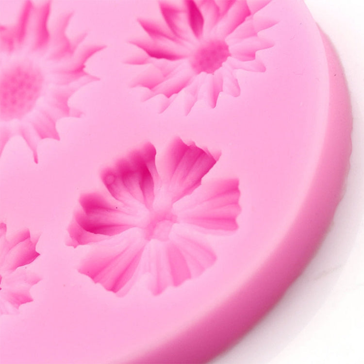 2個セット 3Dフラワーシリコンモールド フォンダントクラフト ケーキ キャンディ チョコレート アイス ペストリーベーキングツール、3Dフラワー形状