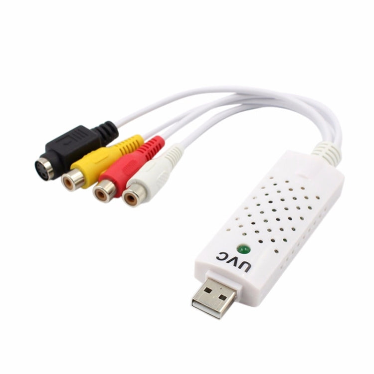 携帯用USB 2.0オーディオビデオキャプチャカードアダプター VHSからDVDビデオキャプチャ Win7 / Win8 / XP / Vista対応、ドライバー無料