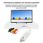 携帯用USB 2.0オーディオビデオキャプチャカードアダプター VHSからDVDビデオキャプチャ Win7 / Win8 / XP / Vista対応、ドライバー無料