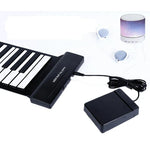 MIDI88 88鍵 手巻き折りたたみピアノ プロフェッショナルMIDIソフトキーボード シミュレーション練習用 携帯折りたたみ電子ピアノ, 88鍵