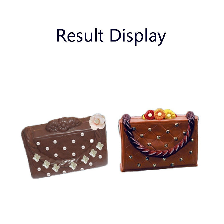 3D女性用レザーバッグチョコレートモールド チョコレートバッグモールド、女性用レザーバッグモールド