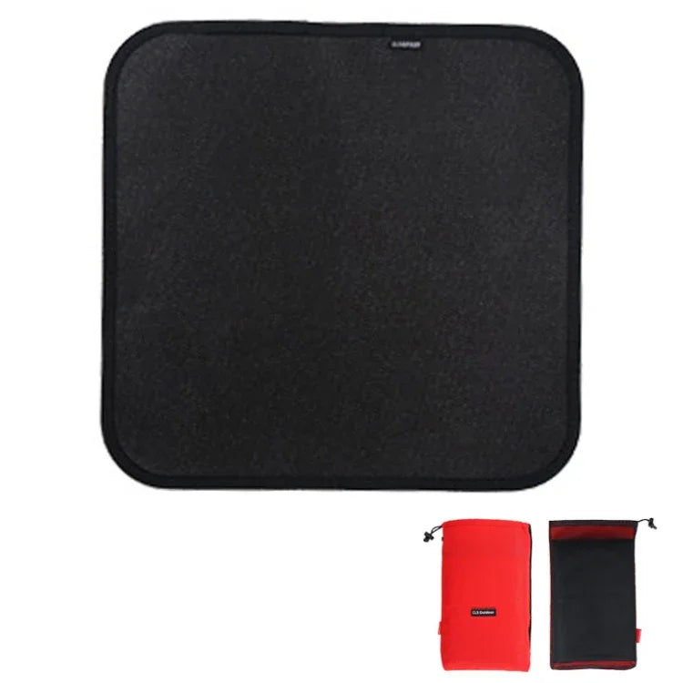 CLSアウトドアキャンプ用シリコン耐火布 ピクニックバーベキュー断熱パッド、S：350x340mm、M：450x370mm、L：600x520mm、XL：800x750mm