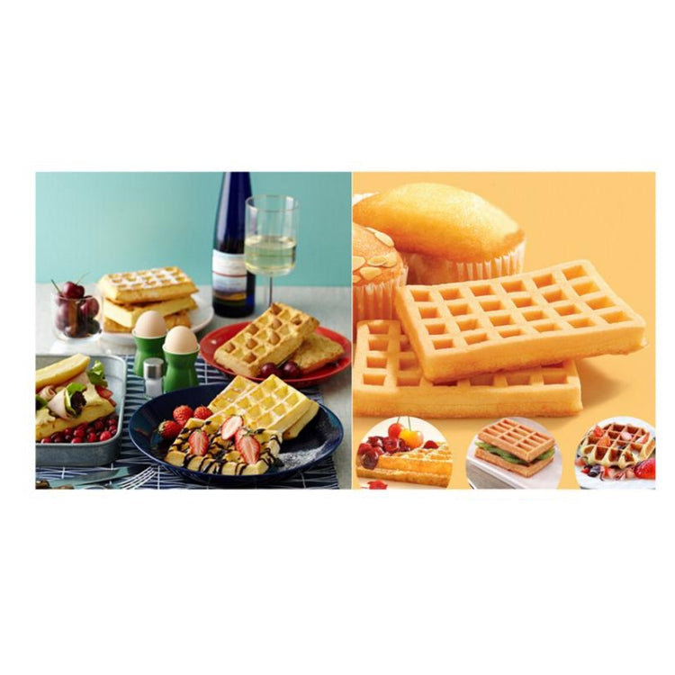 5in1 食品グレードシリコーン ワッフル型 キッチンケーキセット ベーキング用品 赤 緑 ベージュ ピンク