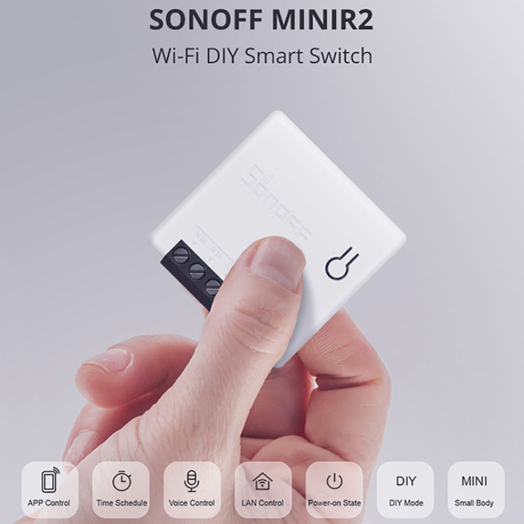 Sonoff MINIR2 デュアルコントロール WIFI スマートスイッチ DIY 小型改造パーツ