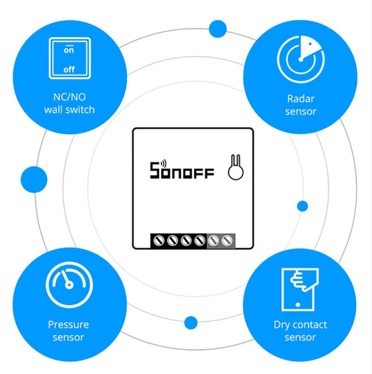 Sonoff MINIR2 デュアルコントロール WIFI スマートスイッチ DIY 小型改造パーツ