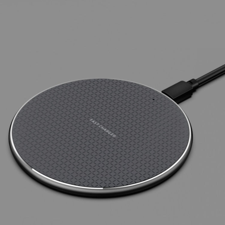 K8 10W ユニバーサル アルミ合金 モバイルフォン ワイヤレス充電器、1mケーブル付き、50cmケーブル付き
