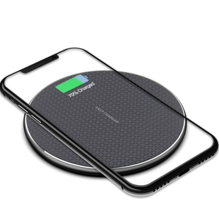 K8 10W ユニバーサル アルミ合金 モバイルフォン ワイヤレス充電器、1mケーブル付き、50cmケーブル付き