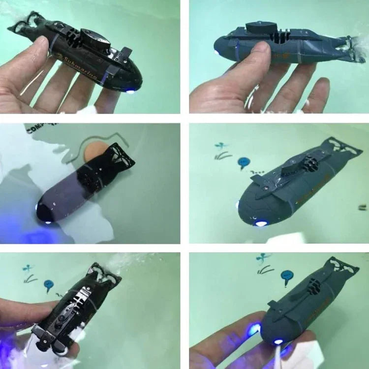 子供用 2.4G 電動6方向ミニ潜水艦モデル 男の子用 水遊び用リモコンボート 原子力潜水艦