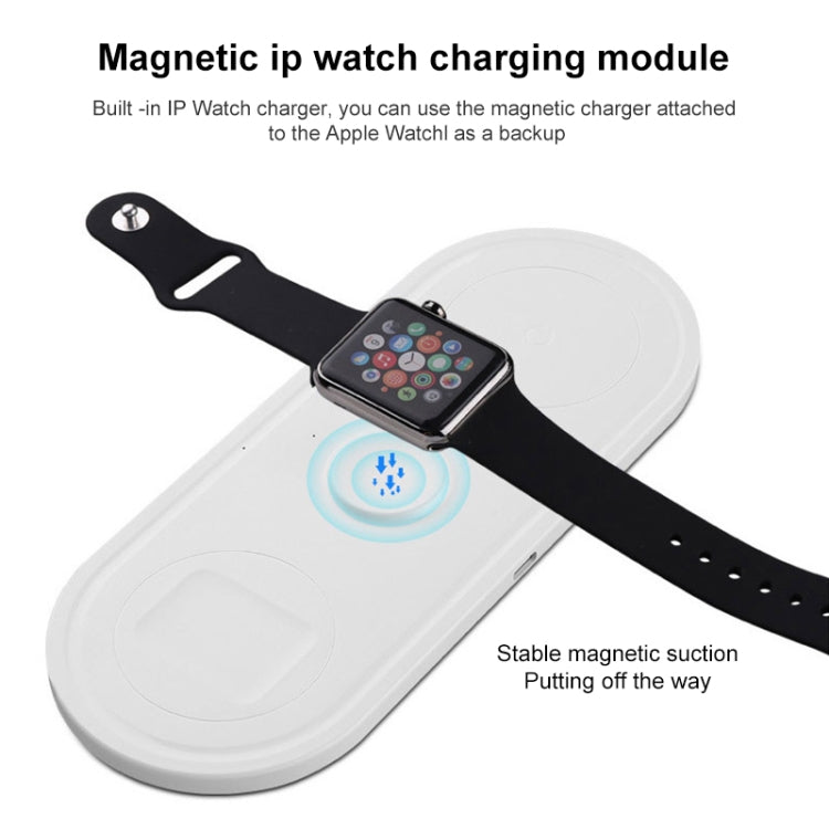 KT-W50A8 3-in-1 10W 多機能ブラケット ワイヤレス充電器 iPhone / iWatch / AirPods対応