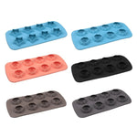 2 PCS Creative Silicone Ice Tray Mold 8 Continuous Mould Home-Made DIY Ice Tray Box, Style:, Brick  (Blue), Brick (Candy Color), Brick  (Jelly), Heart-shaped(Candy Effect), Heart-shaped(Jelly Effect), Five-star (Candy Effect)