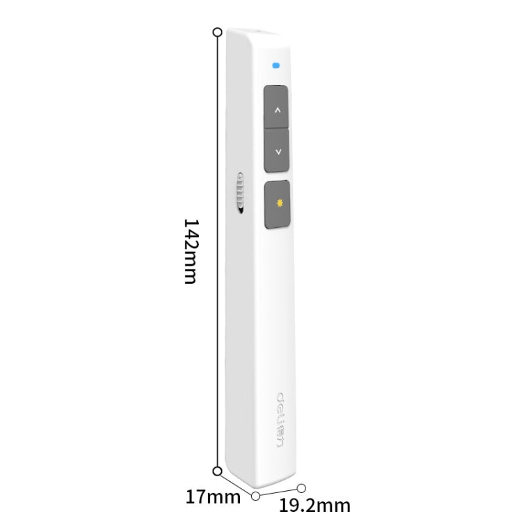 Deli 2.4GHz レーザーページめくりペン 充電式スピーチプロジェクターペン, 2802PL (ホワイト), 2802PL (ブラック), 2802L (ホワイト), 2802L (ブラック)