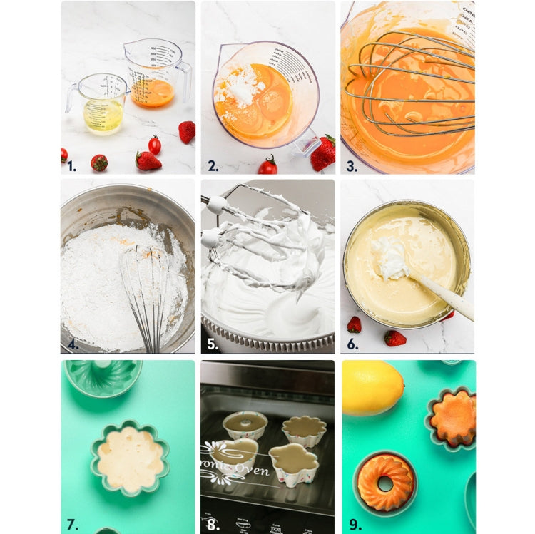 クリエイティブ DIY シリコンケーキカップ マフィンカップ ベーキングモールド スタイル：クマ（マカロンピンク）、花型（マカロングリーン）、花型（マカロンピンク）、花型（キャンディカラー）、中空（マカロンシアン）、中空（マカロンピンク）、中空（キャンディカラー）