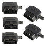 5 PCS 16PIN Car Male Connector OBD2 Connector Plug + Shell + Line Card + Screw OBD Plug J1962M, OBD Plug