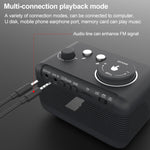 M9 ワイヤレスBluetoothスピーカー 多機能デスクトップアラームクロック TFカード＆Uディスク＆AUX対応、USプラグ、EUプラグ、UKプラグ