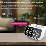 M9 ワイヤレスBluetoothスピーカー 多機能デスクトップアラームクロック TFカード＆Uディスク＆AUX対応、USプラグ、EUプラグ、UKプラグ