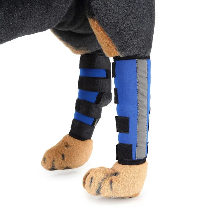 ペット膝パッド 犬用脚ガード ペット保護ギア 手術用傷保護カバー, L, S, M