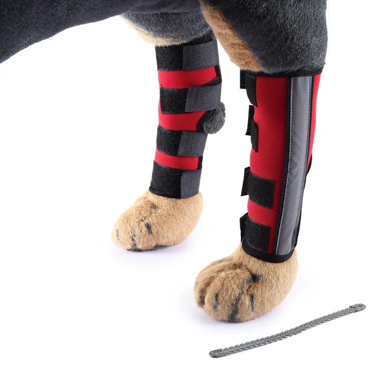 ペット膝パッド 犬用脚ガード ペット保護ギア 手術用傷保護カバー, L, S, M