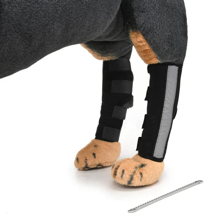 ペット膝パッド 犬用脚ガード ペット保護ギア 手術用傷保護カバー, L, S, M