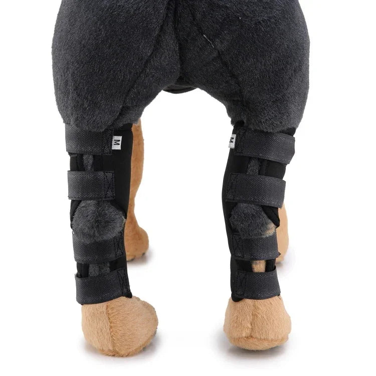 ペット膝パッド 犬用脚ガード ペット保護ギア 手術用傷保護カバー, L, S, M