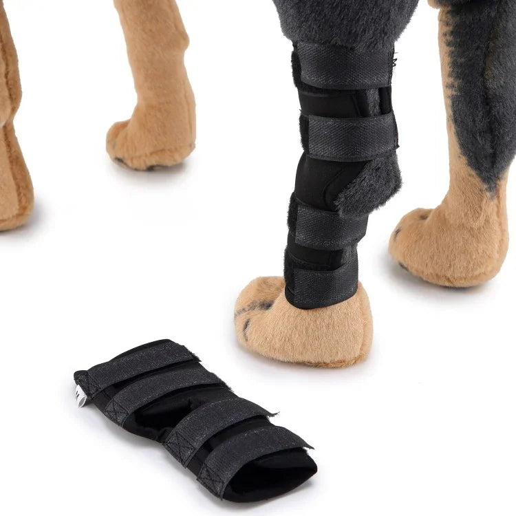 ペット膝パッド 犬用脚ガード ペット保護ギア 手術用傷保護カバー, L, S, M