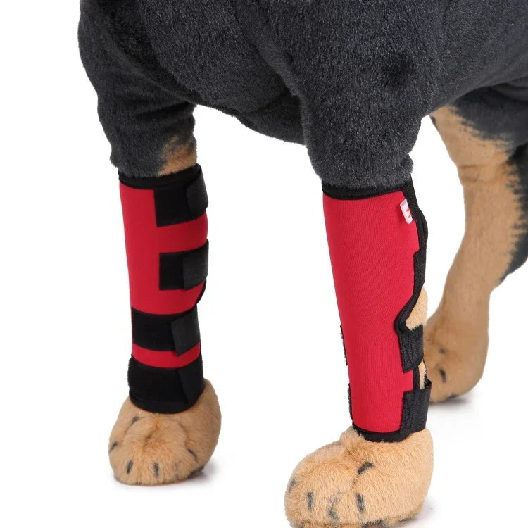 ペット膝パッド 犬用脚ガード ペット保護ギア 手術用傷保護カバー, L, S, M