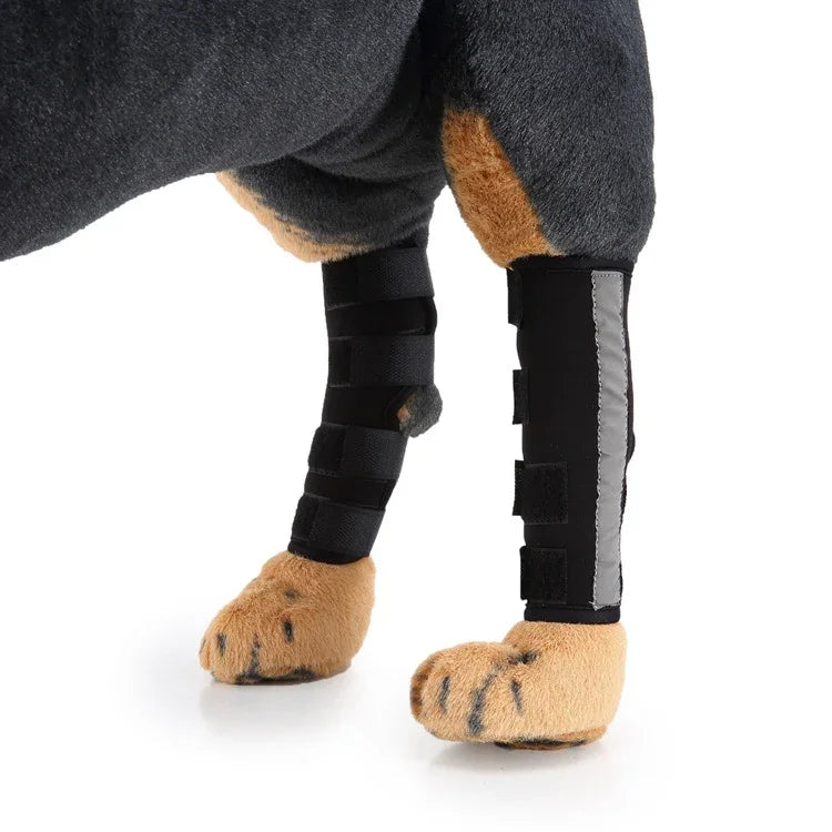 ペット膝パッド 犬用脚ガード ペット保護ギア 手術用傷保護カバー, L, S, M