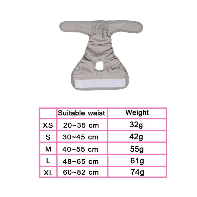 ペット用生理用パンツ 防水パンティ, XS, S, M, L, XL
