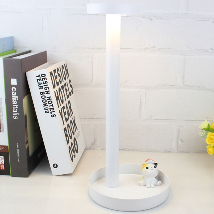 BC965 Student Eye Protection USB Waterproof LED Table Lamp Bedside Bar Table Lamp, Black, White Storage, Ink Marble Pattern