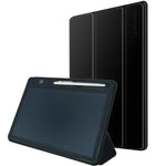 10.1インチ LCD手書きボード 光エネルギー電子ドローボード 手描きボード スマート小型黒板 ライティングボード ブラック（レザーケース付き）、ローズレッド（レザーケース付き）