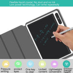 10.1インチ LCD手書きボード 光エネルギー電子ドローボード 手描きボード スマート小型黒板 ライティングボード ブラック（レザーケース付き）、ローズレッド（レザーケース付き）