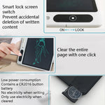 10.1インチ LCD手書きボード 光エネルギー電子ドローボード 手描きボード スマート小型黒板 ライティングボード ブラック（レザーケース付き）、ローズレッド（レザーケース付き）