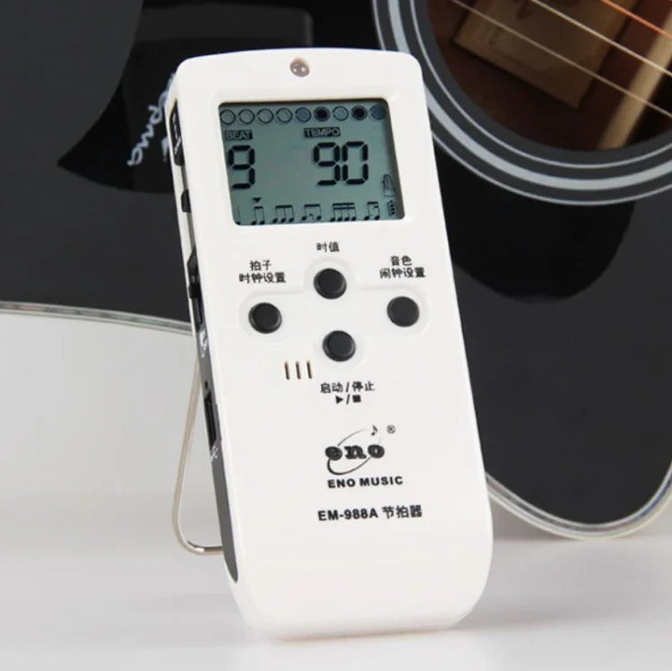ENO EM-988A 電子ボーカル充電式メトロノーム ピアノ/ギター/ドラム/グズン/バイオリン用、EM-988A（ピンク）