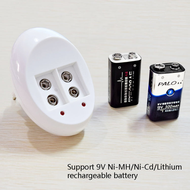 9Vリチウムイオン充電池 6F22 9Vリチウム電池充電器、USプラグ、EUプラグ