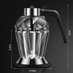 ダイヤモンドオイル缶 ガラス防塵酢油瓶 ワンクリック多目的キッチン調味料瓶 ダイヤモンドオイル缶