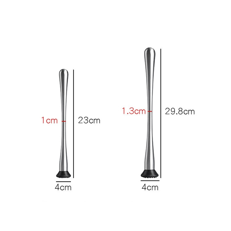 フルーツクラッシュポプシクル クラッシュアイスハンマー バーテンダー用マッシュスティック 23x4x1cm 小、29.8x4x1.3cm 大