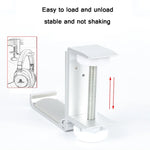 Headphone Bracket Internet Cafe Monitor Earphone Hanger Desktop Earphone Display Stand, Lock Clip Type (Silver), Paste Screw Type (Silver), Paste Screw Type (Black)