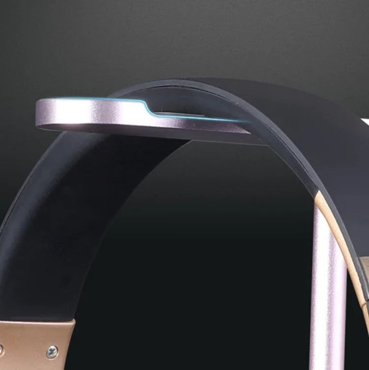 Z9 ヘッドセット アルミ合金ブラケット インターネットカフェ用ヘッドセットディスプレイスタンド 黒 シルバー ローズゴールド