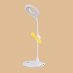 WS-8010 LEDファンデスクランプベッドサイドデスクUSB折りたたみデスクランプ、水滴、リング、ペンホルダー付きホワイトファンブレード、ペンホルダー付きイエローファンブレード、ペンホルダー付きブルーファンブレード、ペンホルダー付きグリーンファンブレード